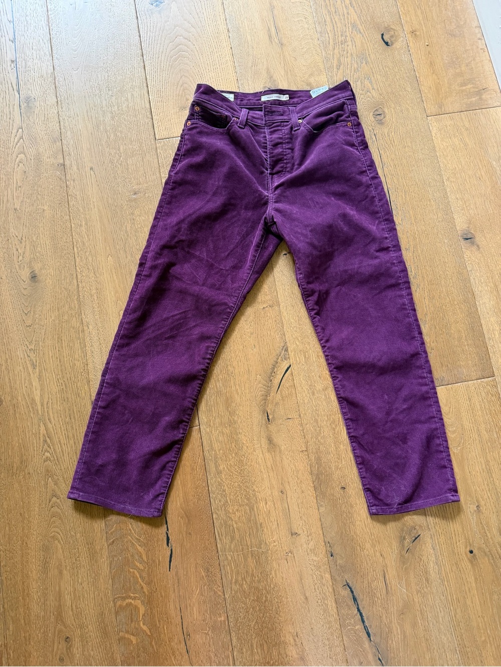 Levi’s Purple Corduroy Pants “wedgie straight”